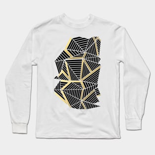 Ab Lines 2 Gold and Silver Long Sleeve T-Shirt